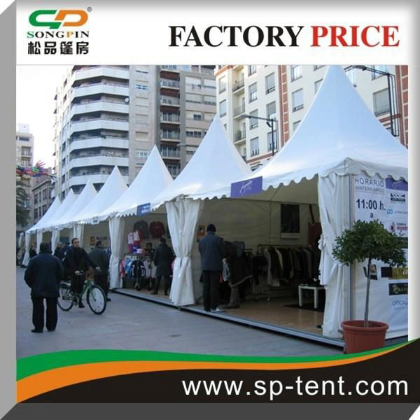 Aluminum Frame White PVC Cover Aluminum Luxury Pagota Event Tent Wedding Event 5 4