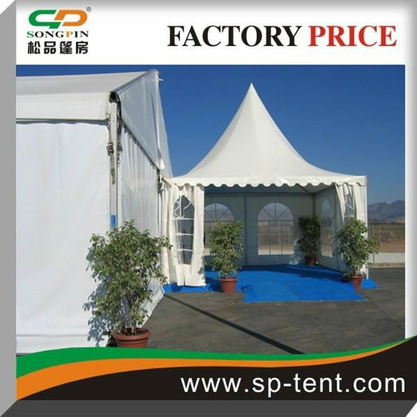 Aluminum Frame White PVC Cover Aluminum Luxury Pagota Event Tent Wedding Event 5 3