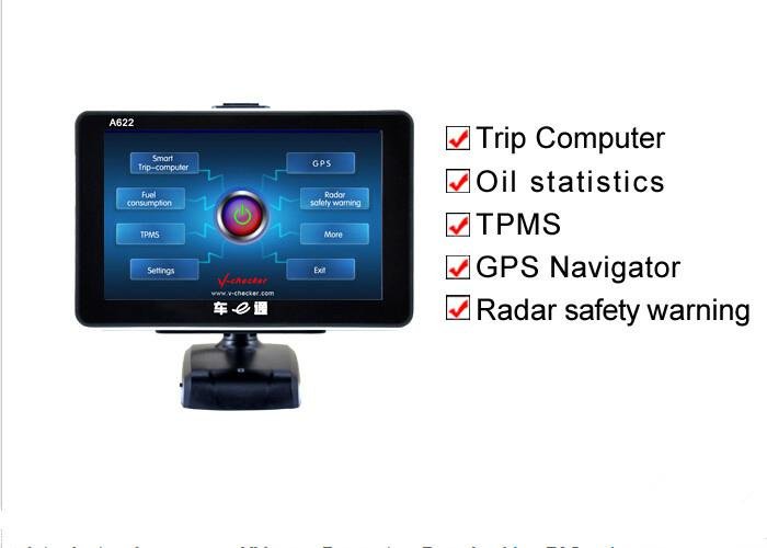 V-checker A622 Trip Computer GPS Navigator TPMS Oil Statistics
