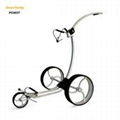 Aluminium push golf trolley 1