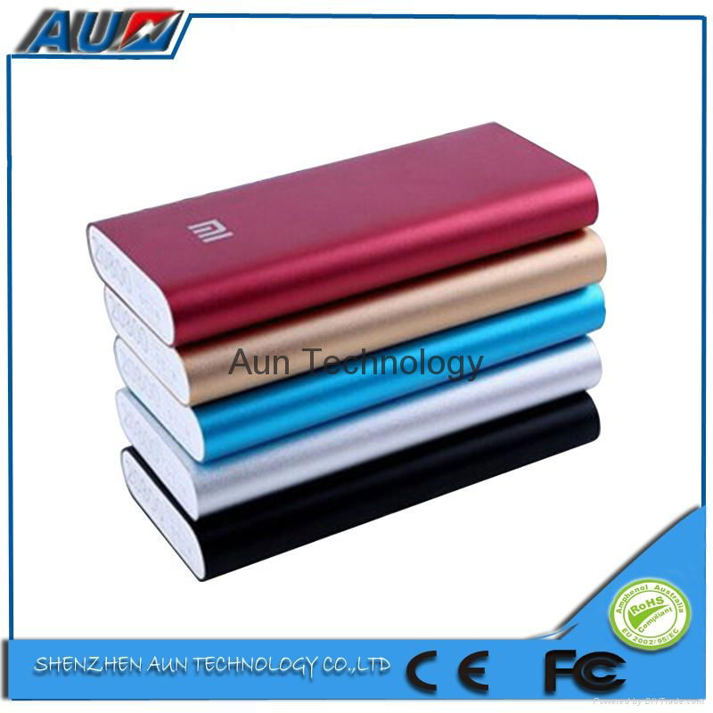 2015 universal portable aluminum original xiaomi power bank 16000mAh 4