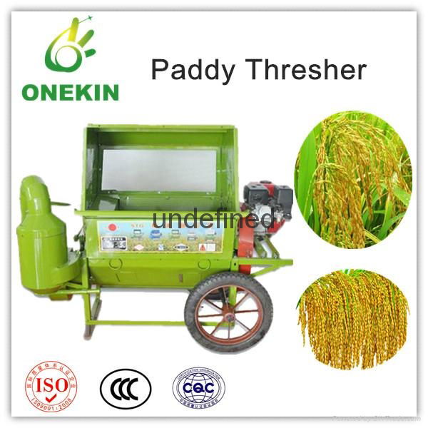 Professional mobile mini paddy rice thresher