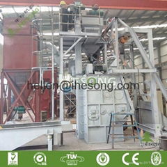 Rubber belt track shot blast cleaning machine