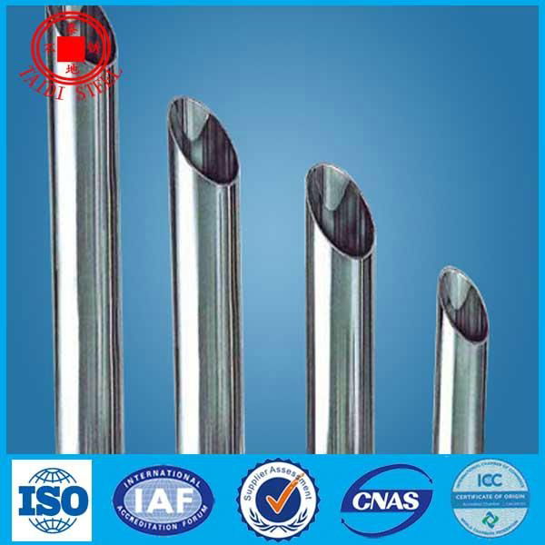 Round welded stainless steel tube with standard A554 4