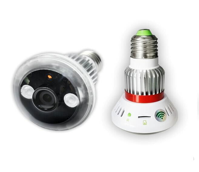 Wireless Bulb-shaped WIFI Camera P2P Supported