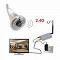 2.4G Wireless Bulb CCTV Security AV Camera Set  2