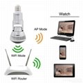 Wireless Rotable Bulb IP Camera with Remote Control and LED Light  5