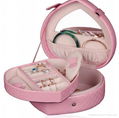 heart shape PU accessories storage box 1