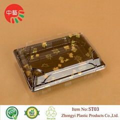 plastic disposable blister sushi box