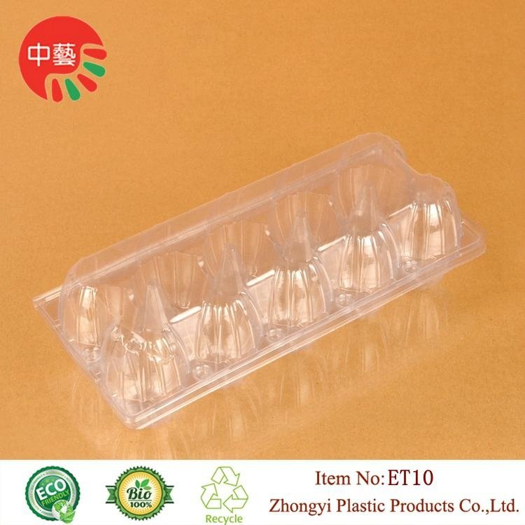 clear disposable plastic clamshell egg tray 2