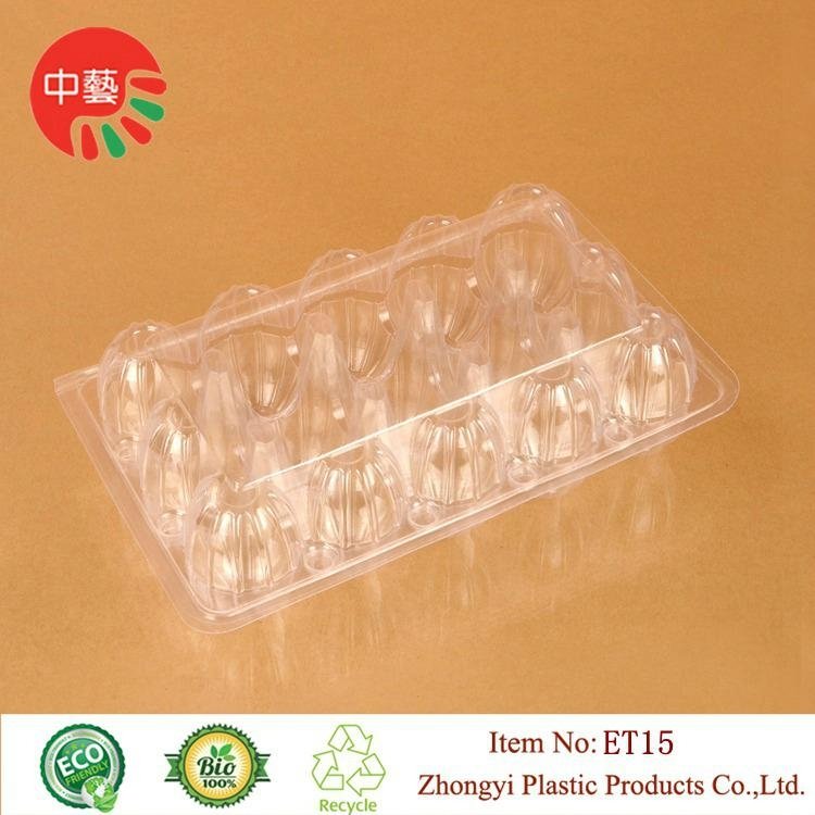 clear plastic clamshell egg packaging cartons tray 1