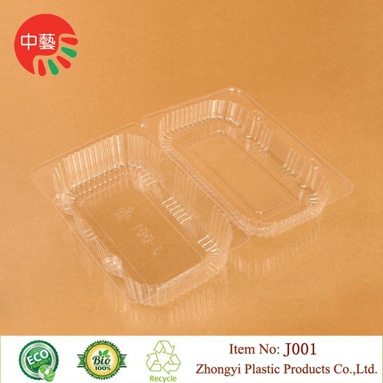 clear blister clamshell packaging plastic food container 2
