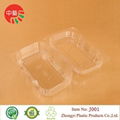 clear blister clamshell packaging plastic food container 2