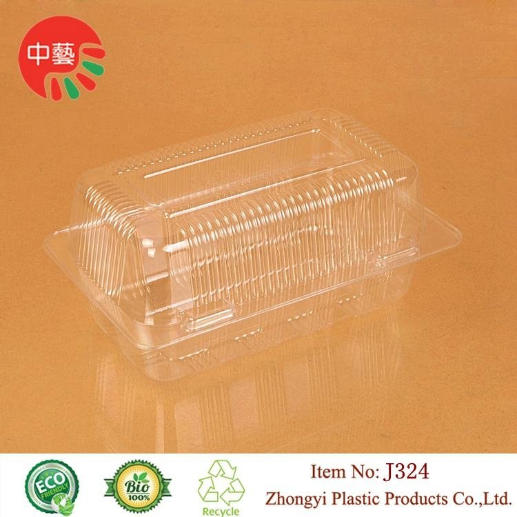 clear blister plastic food container with lid 2