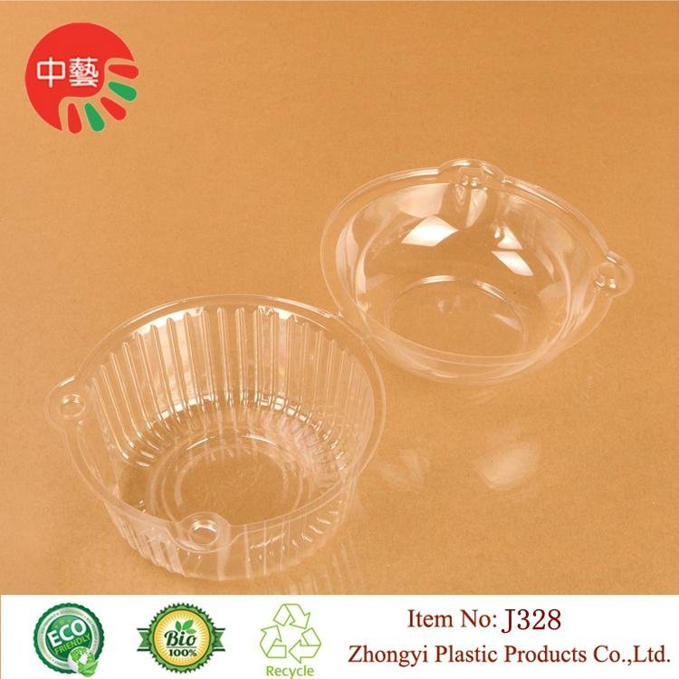 takeaway disposable blister plastic food container with lid 2