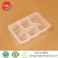 blister PP plastic packaging food tray with dividers 3