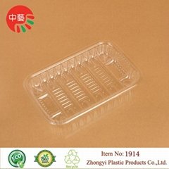 clear PET plastic disposable blister food tray