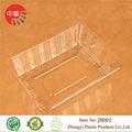 clear food grade plastic tray for baking