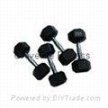 Home gym fitness equipment -dumbbell for indoor exercise Rubber Dumbbell UD-25