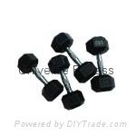 Home gym fitness equipment -dumbbell for indoor exercise Rubber Dumbbell UD-25
