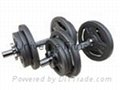 Home gym of fitness equipment -dumbbell set for indoor exercise Black paint set 