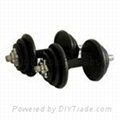 Home gym of fitness equipment -dumbbell set for indoor exercise Rubber Coat set 
