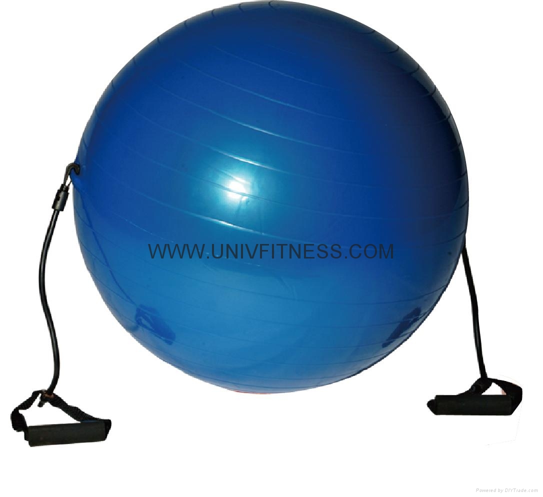 Exercise with 65cm swiss ball crunch, best gymball for pregnancy and birthing UV20105