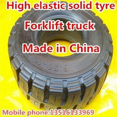 Tianjin, China, manufacturing high elasticity forklift solid tire7.00-12