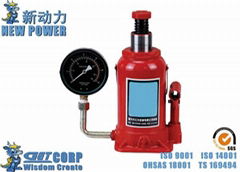 10T-20T Vertical Hydraulic Jack MH Pressure Gauge Jack Oil Pressure Jack