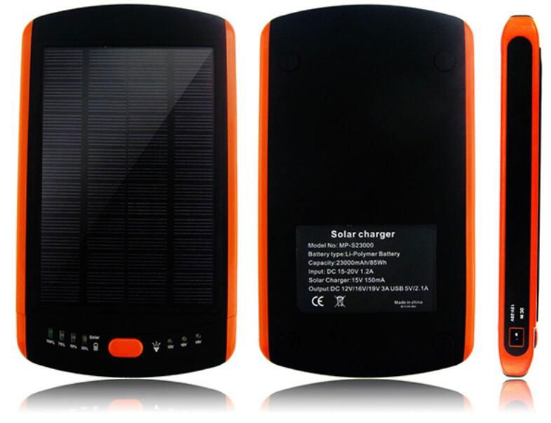 Solar power bank laptop and mobiles 23000mah 3