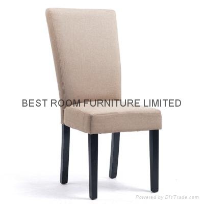 soild wood frame fabric dining chairs mordern  patterns fabric side chairs   3