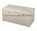 fabric storage ottoman leather ottoman bedroom furniture bench 3