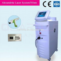 Comfortable755nm alexandrite laser  ND yag  for hair tattoo removal equipment