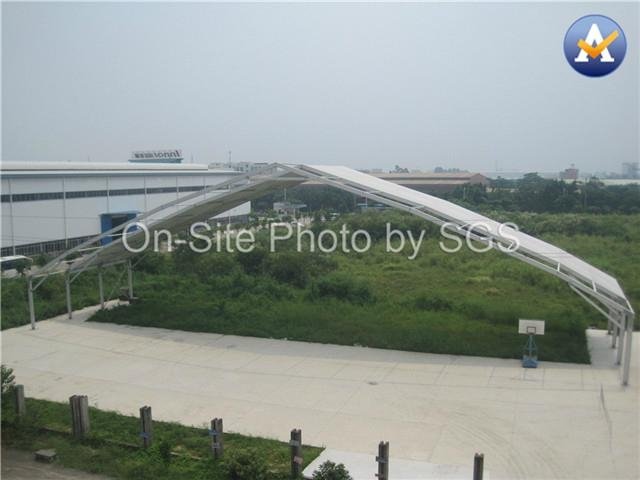 Transparent curved wedding marquee tents 20x20m with clear pvc roof cover 4