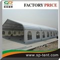 Transparent curved wedding marquee tents 20x20m with clear pvc roof cover 2