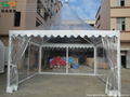 2015 new design 5*5m pagoda tent with transparent sidewall and cover