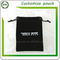 Customized Logo velvet jewelry pouch velvet jewellery bag for rings and necklace 1