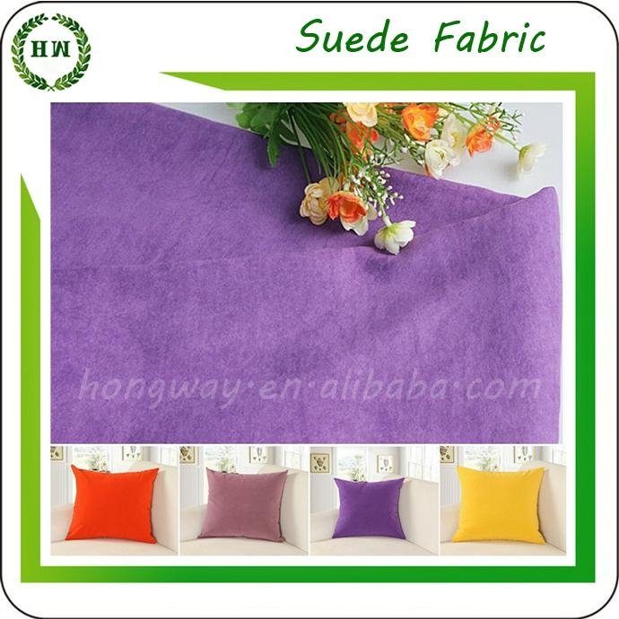 100 polyester faux suede fabric and PD microfiber fabric with solid color