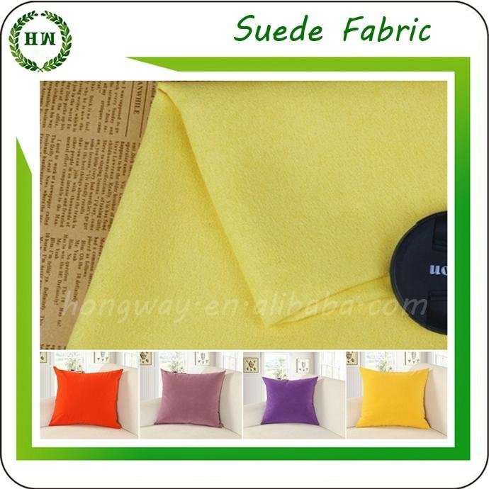 100 polyester faux suede fabric and PD microfiber fabric with solid color 4