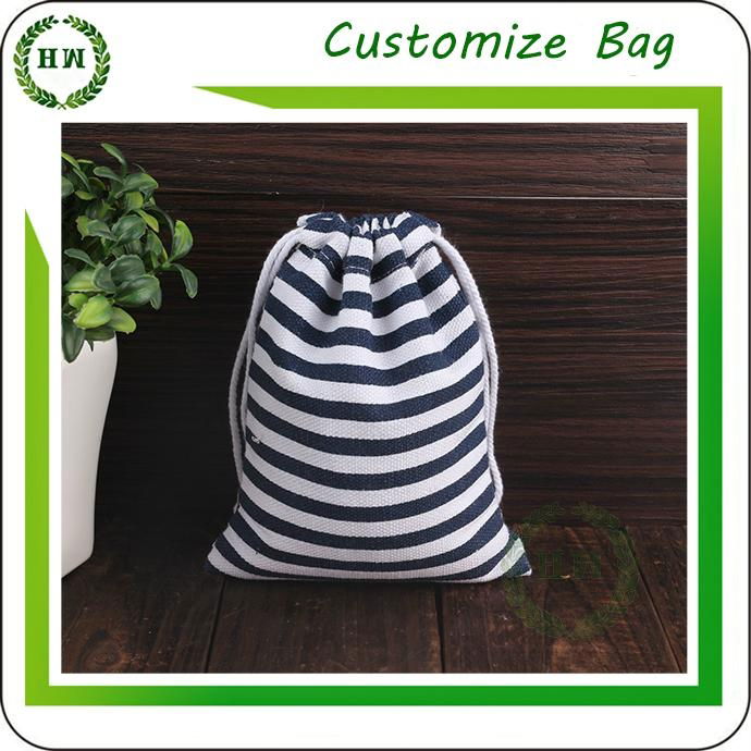 Mini Canvas Cotton Drawstring Pouch with your logo or brand printing bag