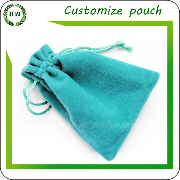 high quality custom brand logo Suede Drawstring Bag For Jewelry 3