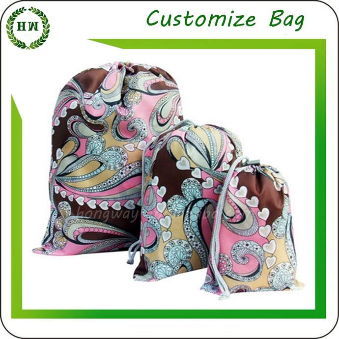 Cheap Price Customize logo and brand drawstring polyester backpack oxford bag  3