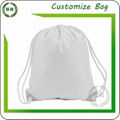 Wholesale nylon material customize logo backpack drawstring bag with your print 2