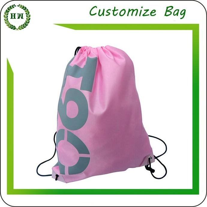 Non woven drawstring bag with your printing design backpack 4