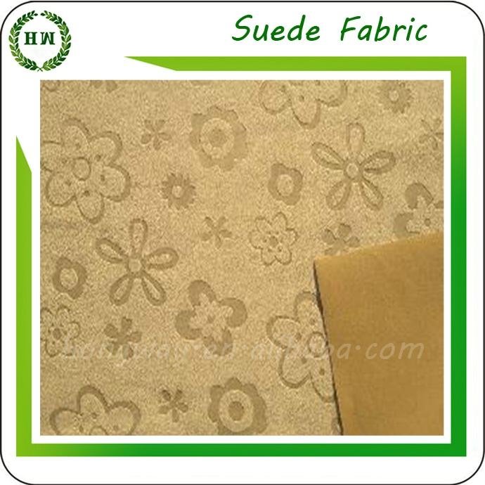 100 polyester emboss microfiber crepe suede fabric for sofa ang pillow case