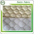 Customize design Quilted satin fabric for bed sheet and winter coat 1