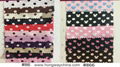 Dot polka printing satin for scarf and pajamas with swatch to pick 2