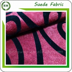 Wholesale Flocking microfiber faux suede fabric design for sofa and pillow