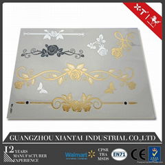 WG-F003kinghorse mettallic golden tattoo sticker