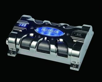 Spider style housing capacitor with 12 Blue LED Flash indicator lights